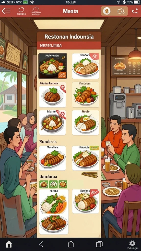 Berbagai pilihan tema permainan yang seru.
