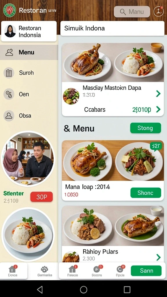 Tampilan antarmuka yang user-friendly dan menarik.