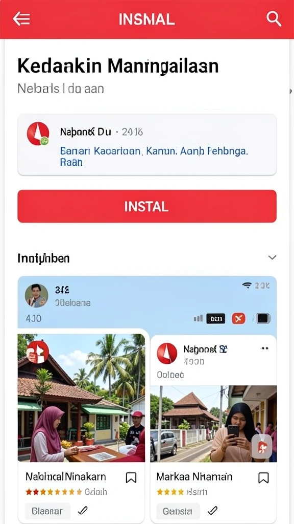 Tampilan karakter utama dalam aksi.