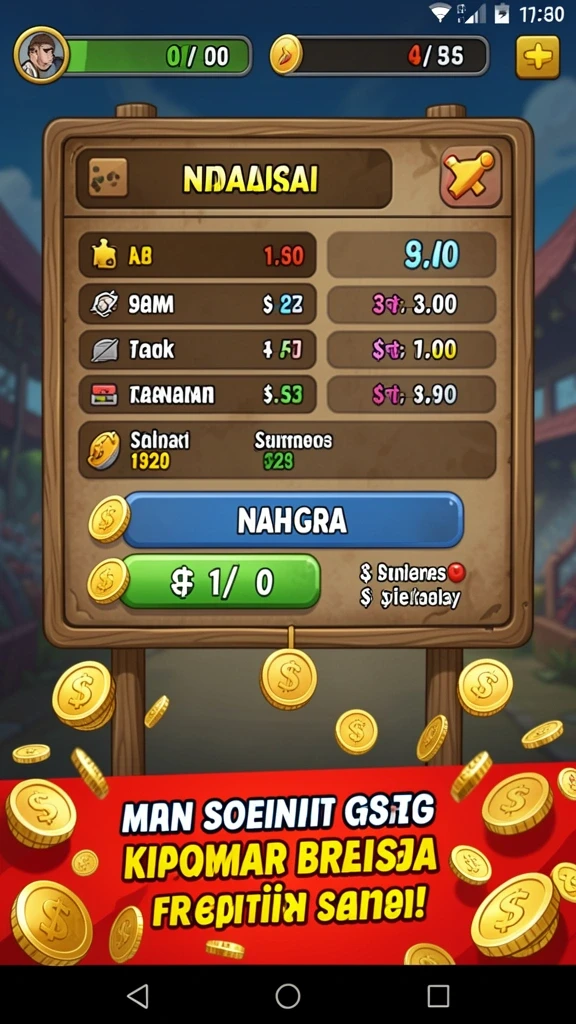 Tampilan awal permainan yang memikat.