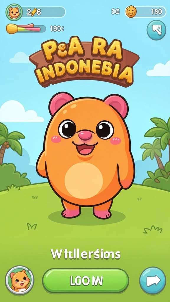 Tampilan awal aplikasi dengan interface yang menarik.