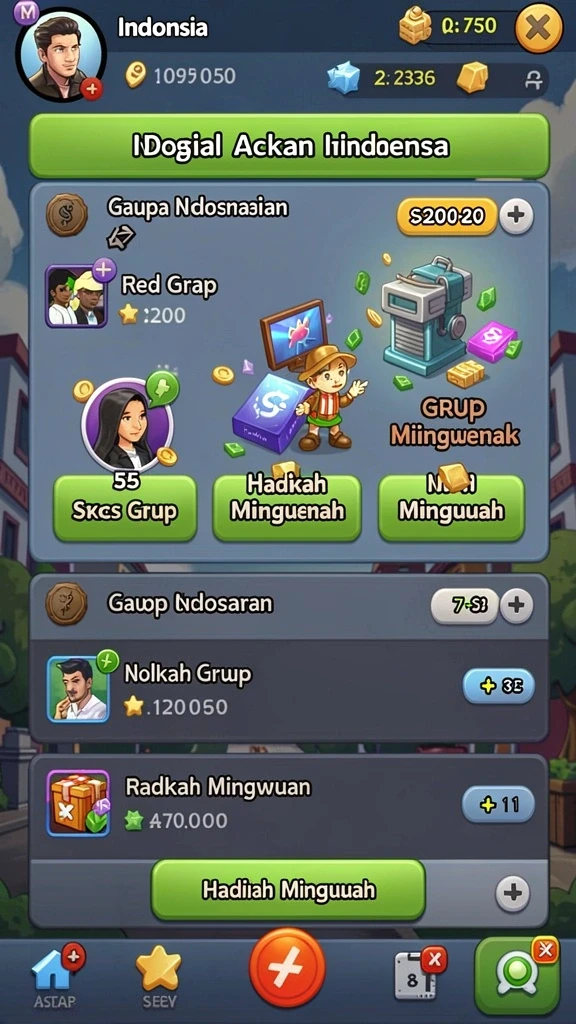 Screenshot menampilkan tampilan antarmuka utama yang menarik.
