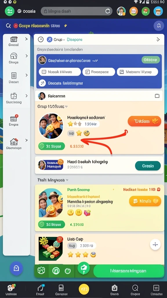 Karakter-karakter unik yang membuat permainan lebih menarik.