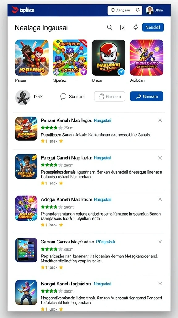 Tampilan awal yang menarik dan intuitif.