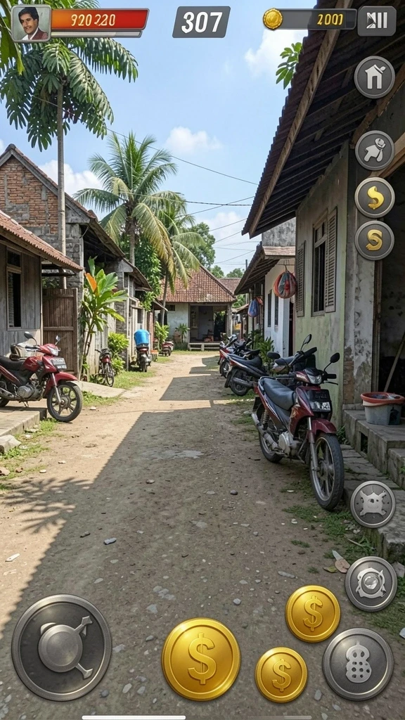 Karakter utama JIN69 yang siap menghadapi tantangan.