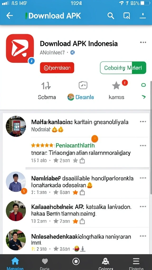 Tampilan utama aplikasi JOS77 yang menarik.
