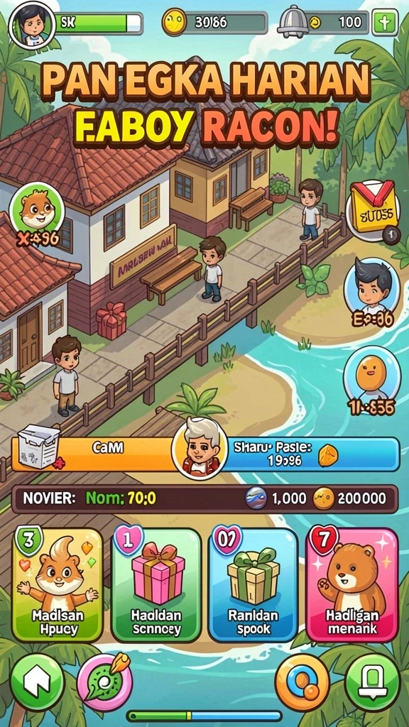 Fitur multiplayer yang memungkinkan bermain dengan teman.
