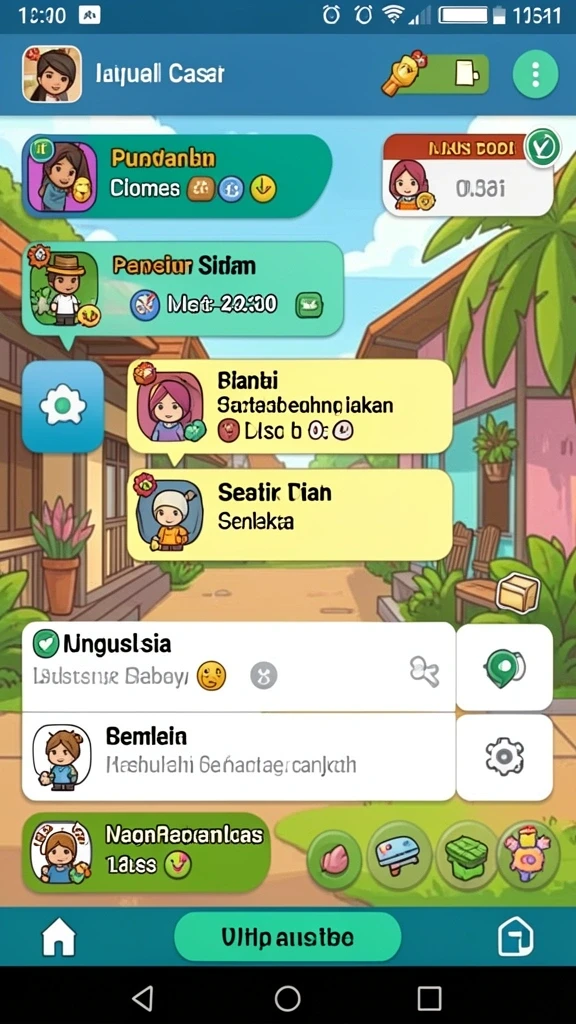 Tangkapan layar menunjukkan grafik permainan yang menawan.