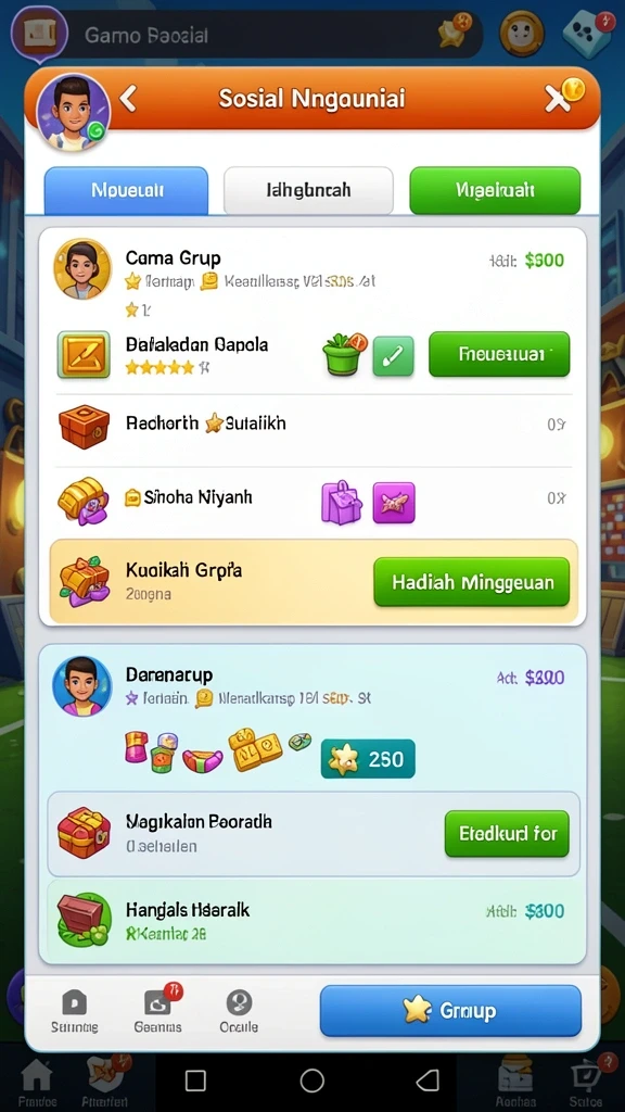 Karakter unik dengan desain menarik.