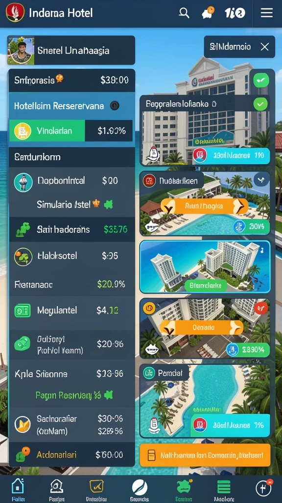 Tampilan grafik yang memukau dalam permainan.